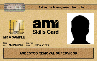 AMI Skills Card Asbestos Removal Supervisor