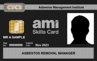 AMI Skills Card Asbestos Removal Manager