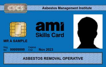 AMI Skills Card Asbestos Removal Operative